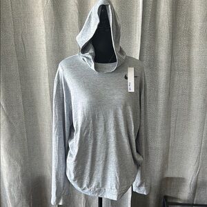 Nike Gray Relaxed Fit Hooded Sweater